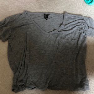 Forever 21 grey v-neck